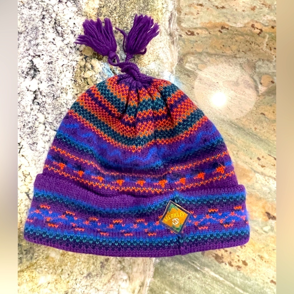 Merkley Vintage Headgear Wool Knit Ski Beanie - Made In  Canada